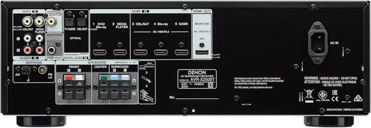 آمپلی فایر سینمای دنون DENON AVR-X250BT
