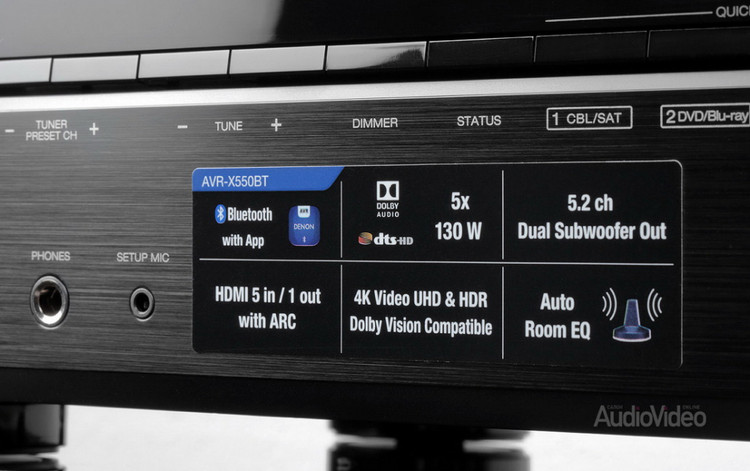 آمپلی فایر سینمای دنون DENON AVR-X250BT